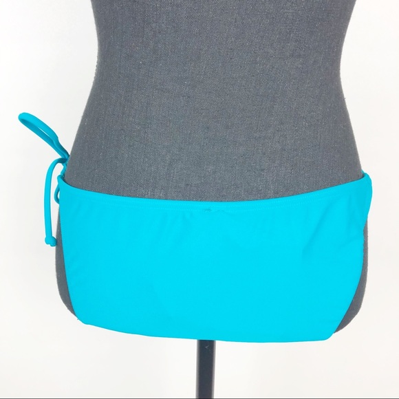 Teal Tie Waist Swimsuit Bottom | L - Picture 7 of 8